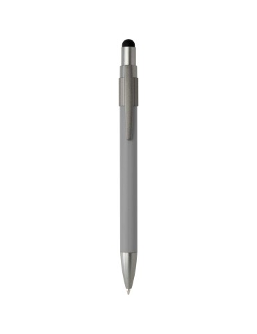Stylo bille recyclé RCS avec stylet et toupie antistress (encre…