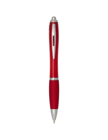 Stylo bille en plastique recyclé RCS avec corps et grip colorés…