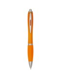 Stylo bille en plastique recyclé RCS avec corps et grip colorés…