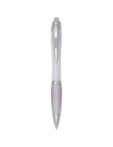Stylo bille en plastique recyclé RCS avec corps et grip colorés…