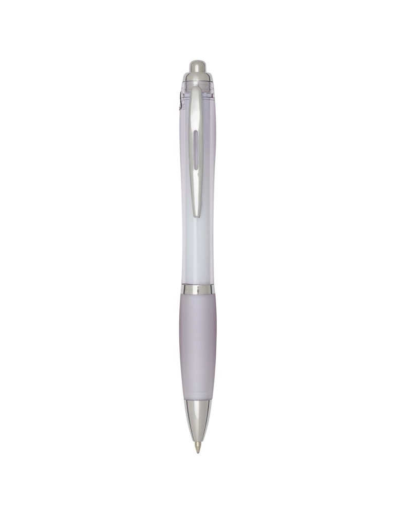 Stylo bille en plastique recyclé RCS avec corps et grip colorés…