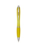 Stylo bille en plastique recyclé RCS avec corps et grip colorés…