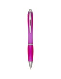 Stylo bille en plastique recyclé RCS avec corps et grip colorés…