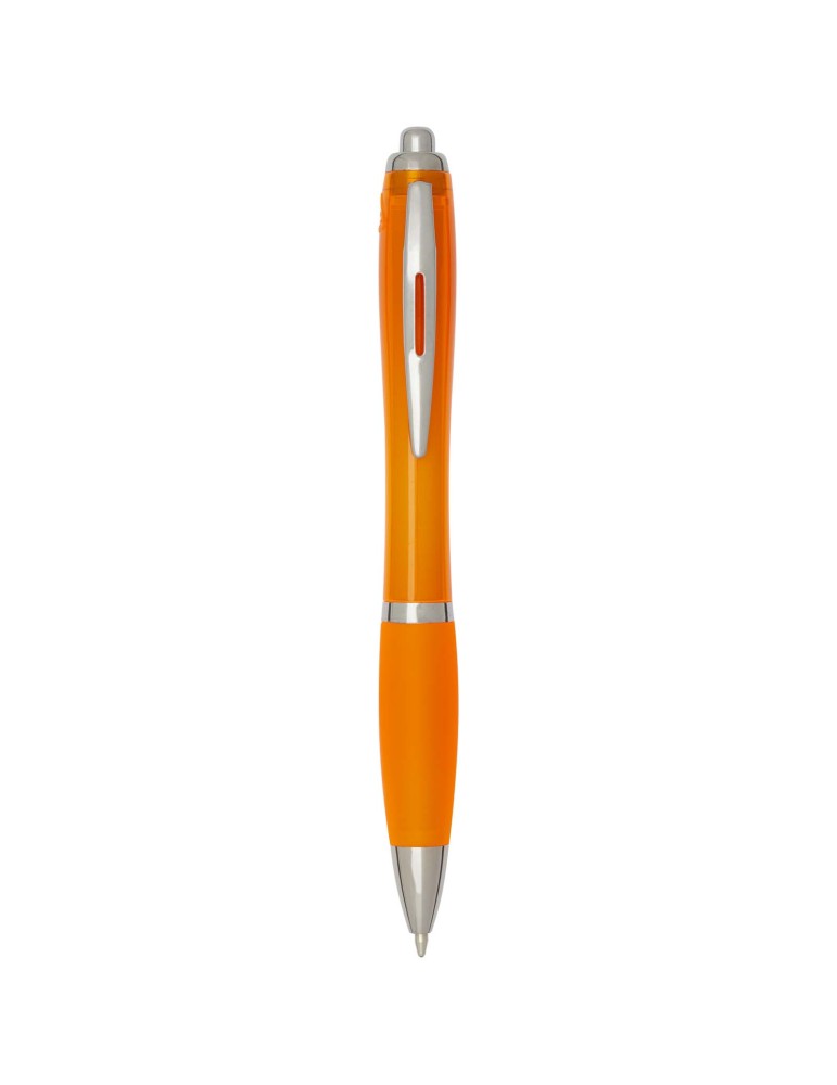 Stylo bille en plastique recyclé RCS avec corps et grip colorés…