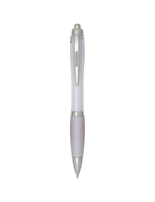Stylo bille en plastique recyclé RCS avec corps et grip colorés…