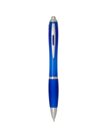 Stylo bille en plastique recyclé RCS avec corps et grip colorés…