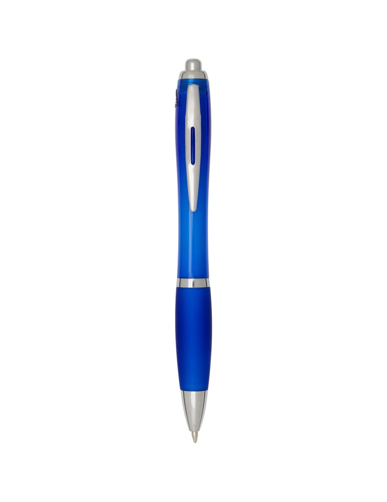 Stylo bille en plastique recyclé RCS avec corps et grip colorés…