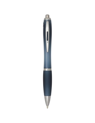 Stylo bille en plastique recyclé RCS avec corps et grip colorés…