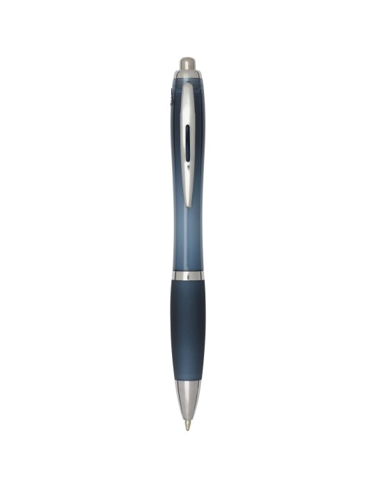 Stylo bille en plastique recyclé RCS avec corps et grip colorés…