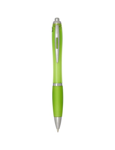 Stylo bille en plastique recyclé RCS avec corps et grip colorés…