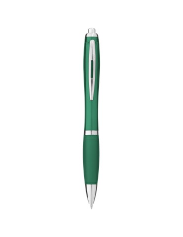 Stylo bille avec corps et grip colorés Nash (encre bleue)