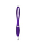 Stylo bille avec corps et grip colorés Nash (encre bleue)