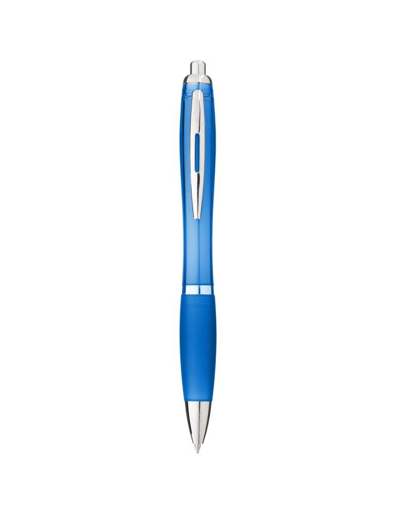 Stylo bille avec corps et grip colorés Nash (encre bleue)