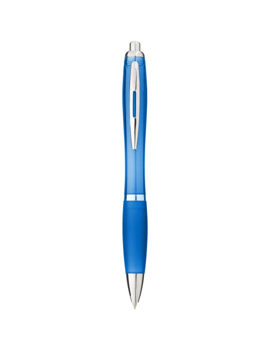 Stylo bille avec corps et grip colorés Nash (encre bleue)