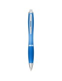 Stylo bille avec corps et grip colorés Nash (encre bleue)