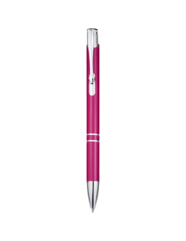 Stylo bille rétractable en aluminium Moneta (encre bleue)