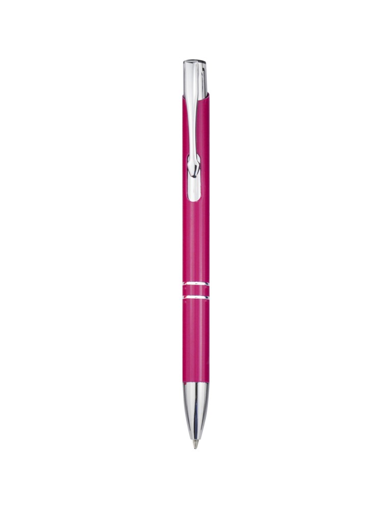 Stylo bille rétractable en aluminium Moneta (encre bleue)
