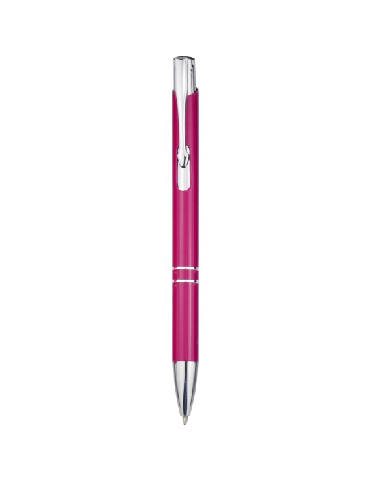 Stylo bille rétractable en aluminium Moneta (encre bleue)