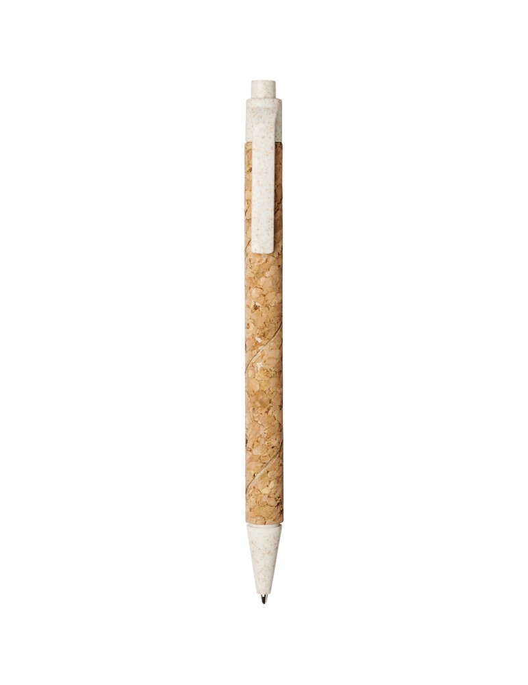 Stylo bille Midar en liège et paille de blé (encre noire)