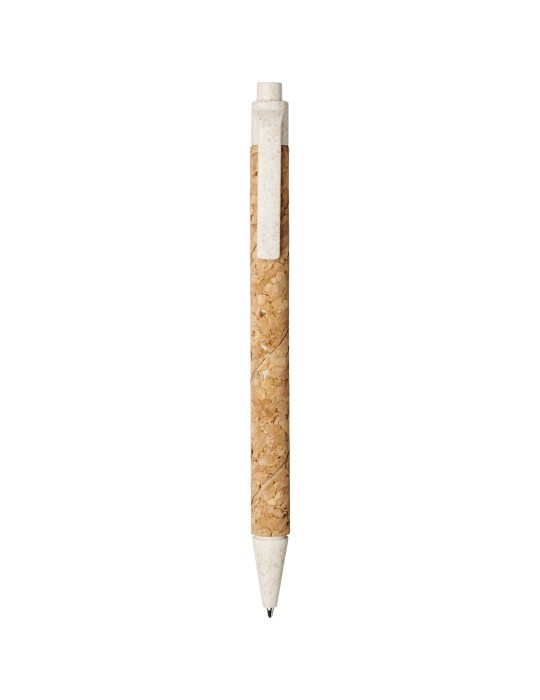 Stylo bille Midar en liège et paille de blé (encre noire)