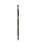 Stylo bille rétractable doux au toucher Moneta (encre noire)