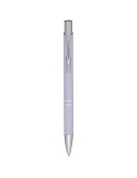 Stylo bille rétractable doux au toucher Moneta (encre noire)