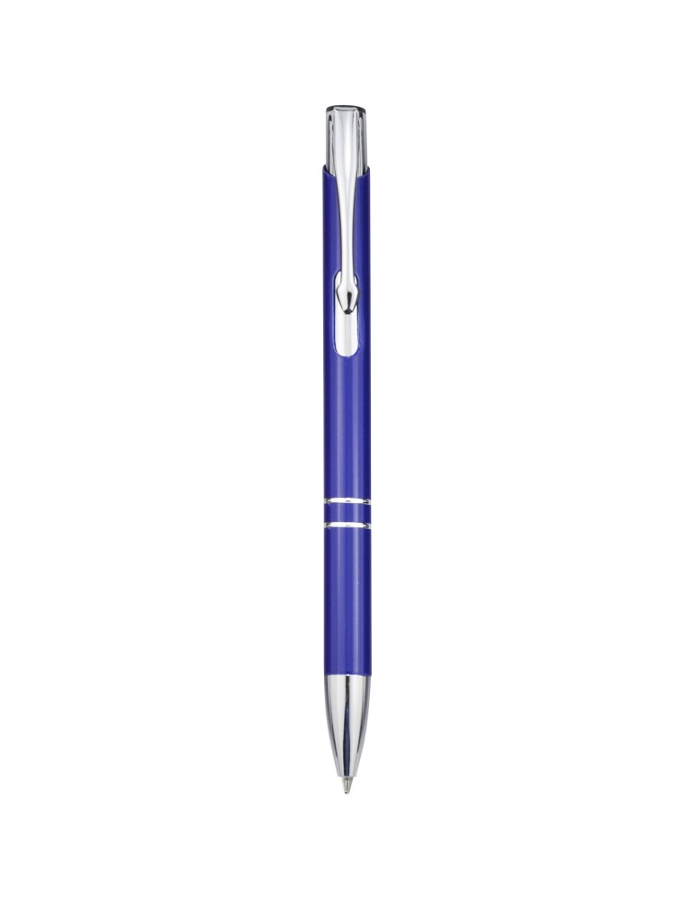 Stylo bille en aluminium recyclé Moneta (encre noire)