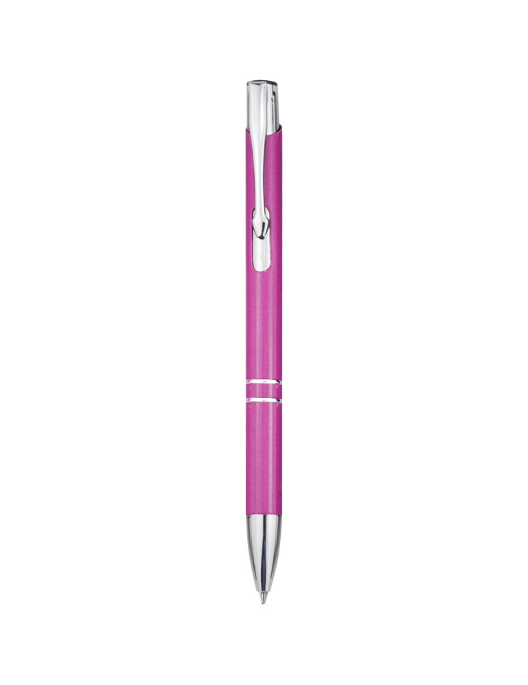 Stylo bille en aluminium recyclé Moneta (encre noire)
