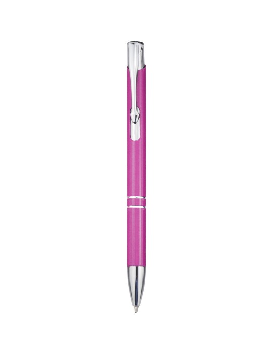 Stylo bille en aluminium recyclé Moneta (encre noire)