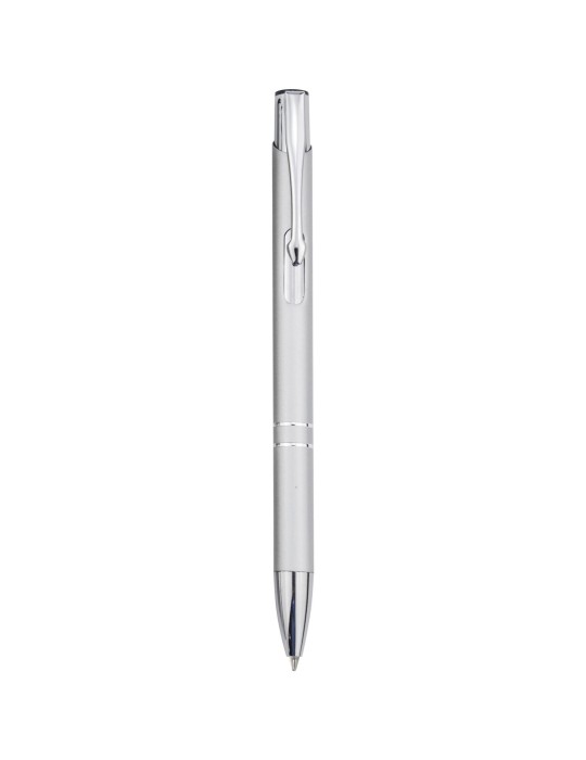 Stylo bille en aluminium recyclé Moneta (encre noire)