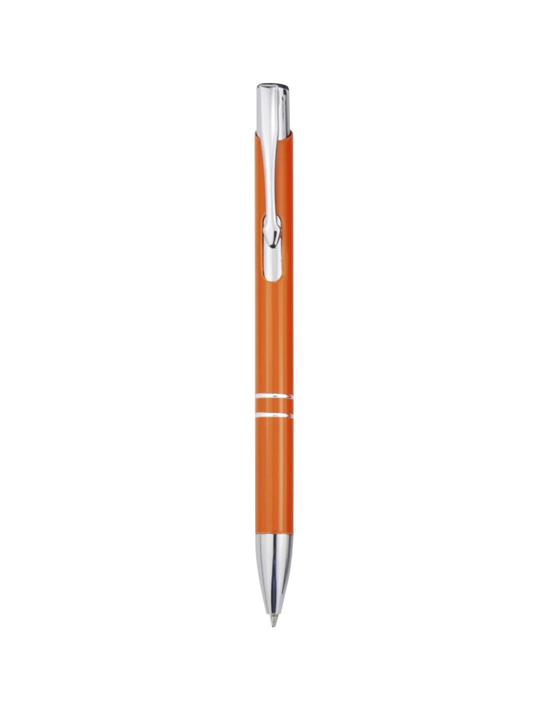 Stylo bille en aluminium recyclé Moneta (encre bleue)