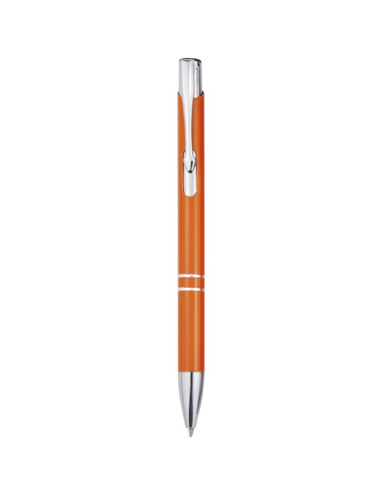 Stylo bille en aluminium recyclé Moneta (encre bleue)