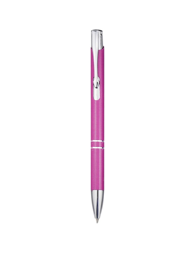 Stylo bille en aluminium recyclé Moneta (encre bleue)