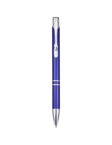 Stylo bille en aluminium recyclé Moneta (encre bleue)