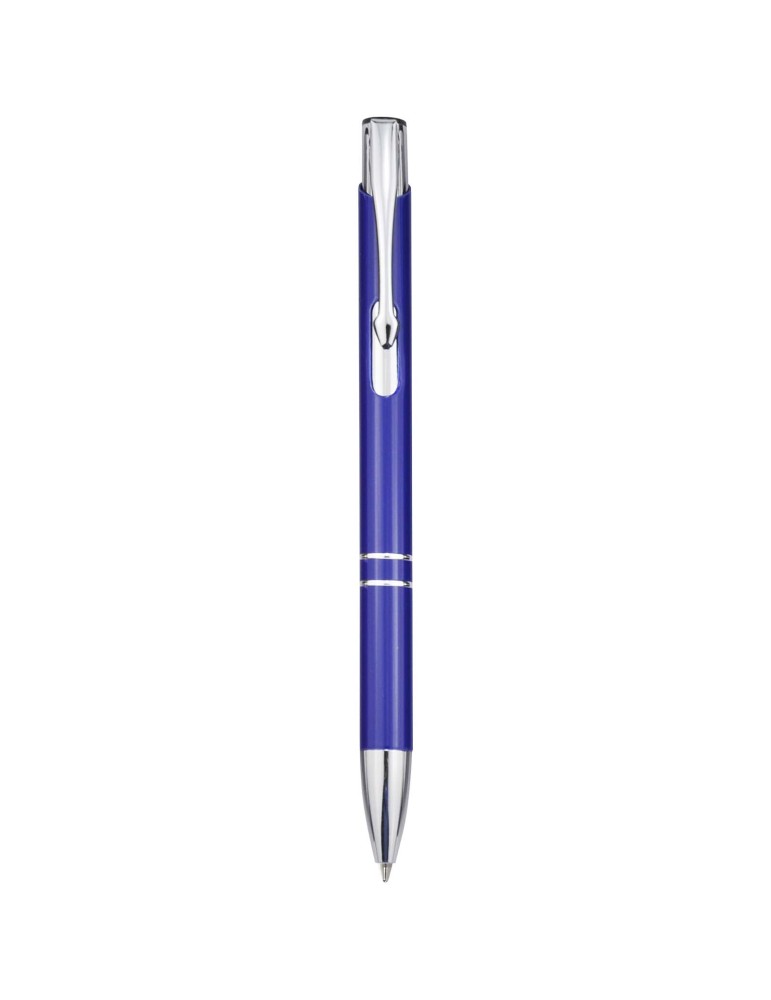 Stylo bille en aluminium recyclé Moneta (encre bleue)