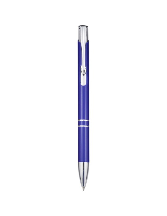 Stylo bille en aluminium recyclé Moneta (encre bleue)