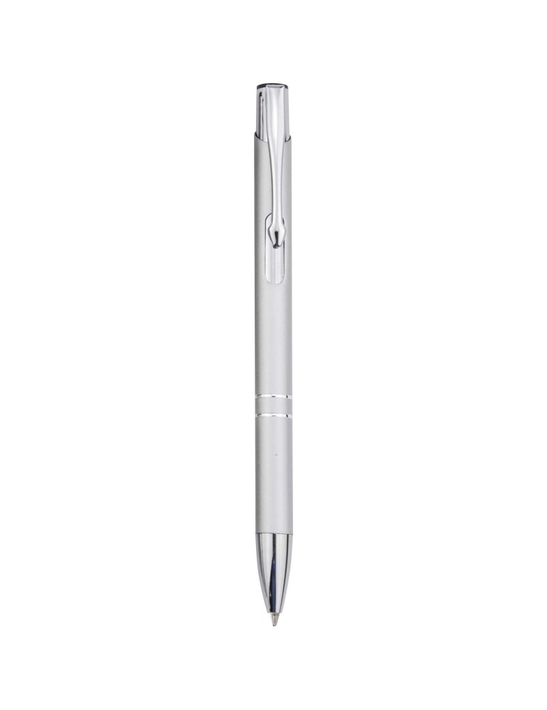Stylo bille en aluminium recyclé Moneta (encre bleue)