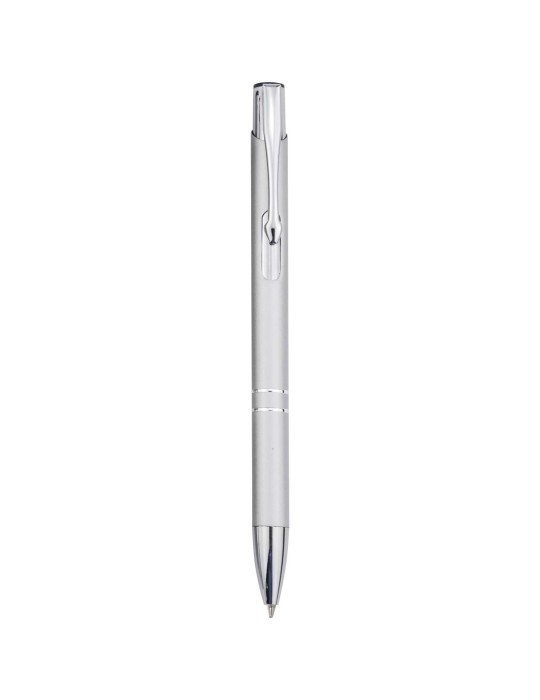 Stylo bille en aluminium recyclé Moneta (encre bleue)
