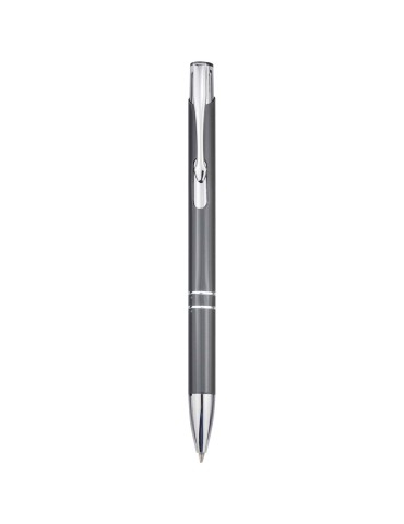 Stylo bille en aluminium recyclé Moneta (encre bleue)