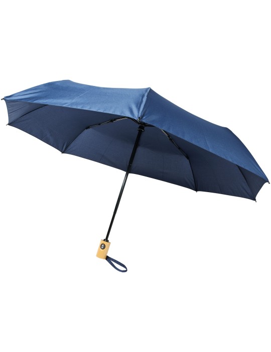 Parapluie en RPET pliable 21" à ouverture/fermeture automatique Bo