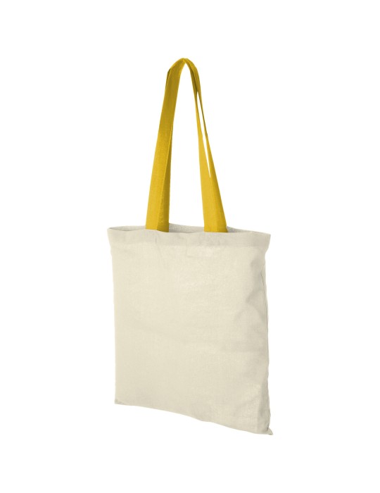 Sac coton Nevada 100 gr/m² avec poignées de couleur 7L