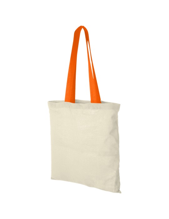 Sac coton Nevada 100 gr/m² avec poignées de couleur 7L