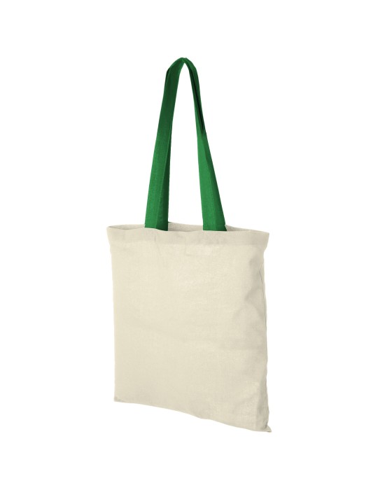 Sac coton Nevada 100 gr/m² avec poignées de couleur 7L