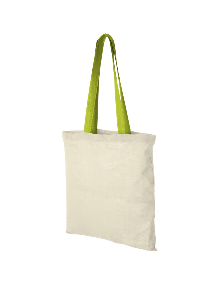 Sac coton Nevada 100 gr/m² avec poignées de couleur 7L