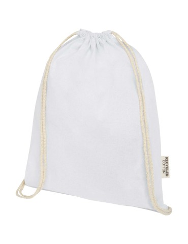 Sac avec cordon Oregon en coton recyclé 140 g/m² certifié GRS 2