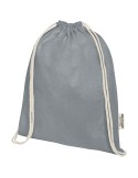 Sac avec cordon Oregon en coton recyclé 140 g/m² certifié GRS