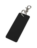 Porte-clés rectangulaire à breloques en matériaux recyclés certifié…