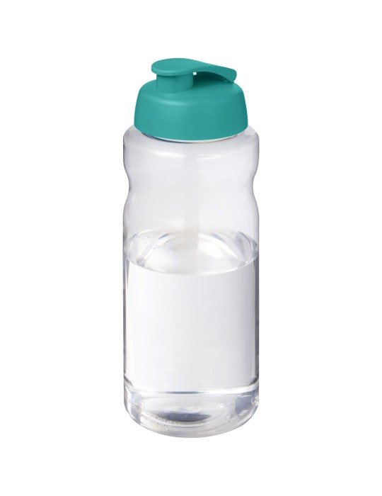 Bouteille de sport H2O Active® Base Pure de 1 L à couvercle rabattable