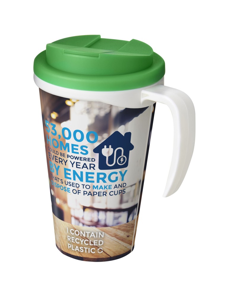 Mug isolant Brite-Americano® Grande 350ml avec couvercle anti fuite