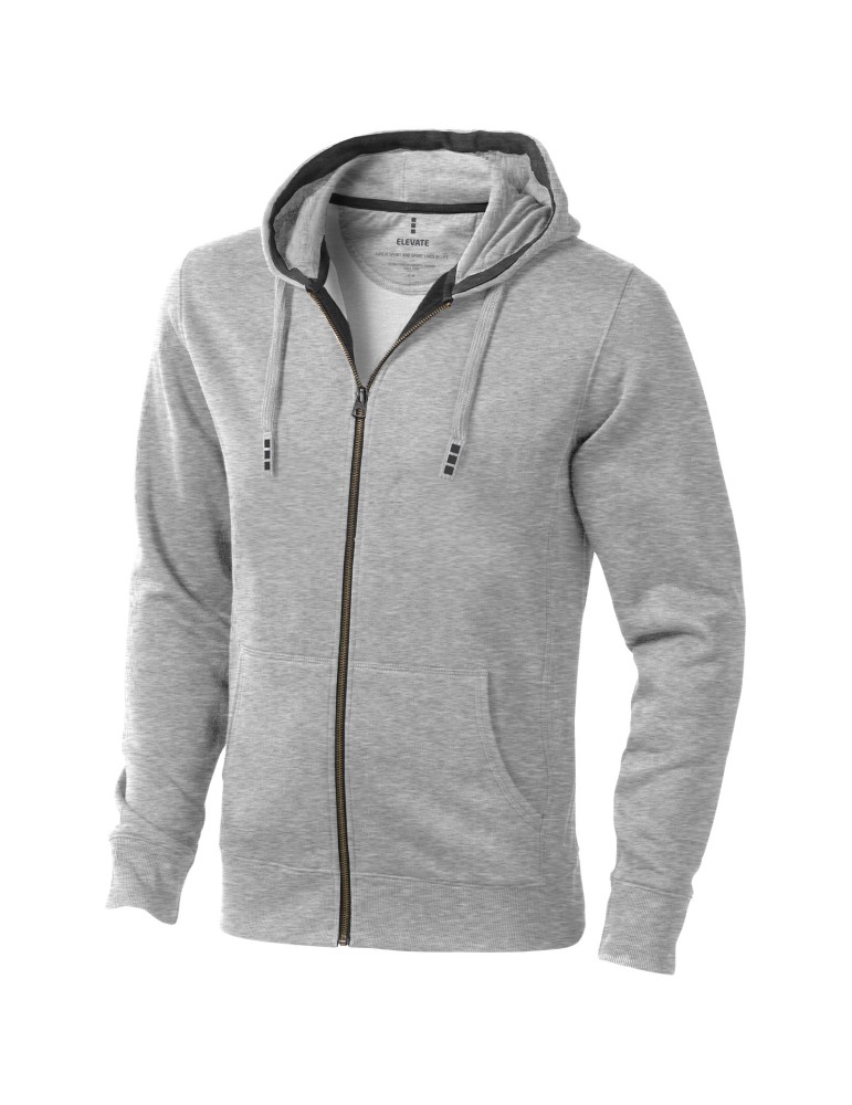 Sweat shirt à capuche full zip unisex de 300 g/m² Arora